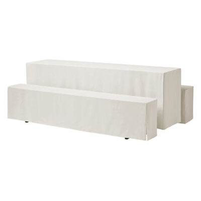 Festzeltgarnitur Hussen-Set Classic weiß | 50 x 220 cm