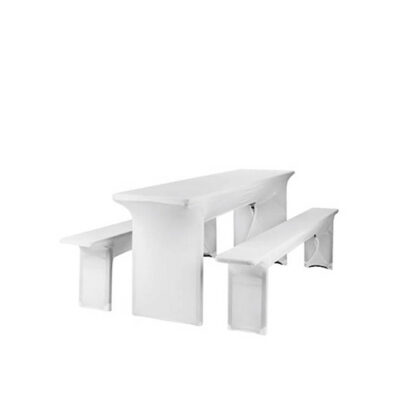 Festzeltgarnitur Hussen-Set Creative weiß | 50 x 220 cm