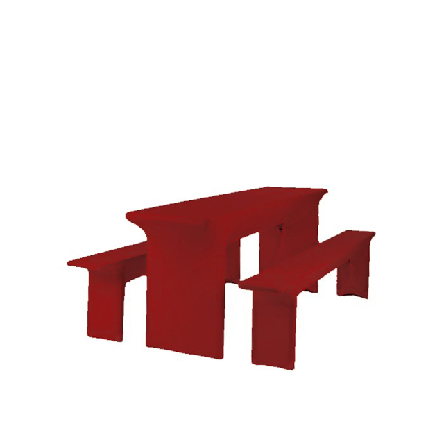 Festzeltgarnitur Hussen-Set Creative rot | 50 x 220 cm