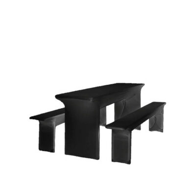 Festzeltgarnitur Hussen-Set Creative schwarz | 50 x 220 cm