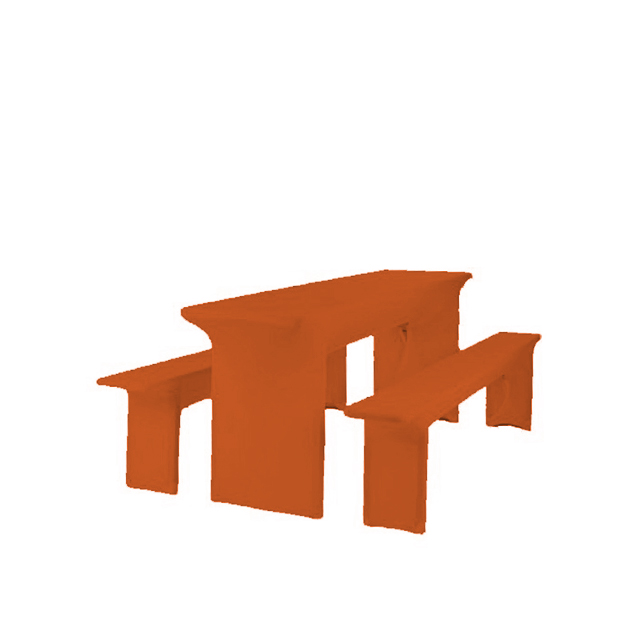 Festzeltgarnitur Hussen-Set Creative orange | 50 x 220 cm