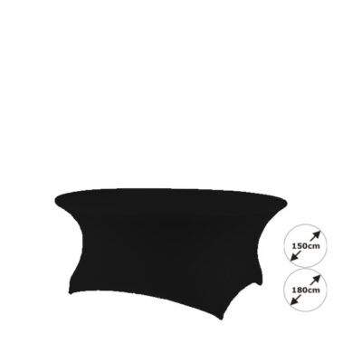 Banketttischhusse Creative schwarz | rund  Ø 180 cm