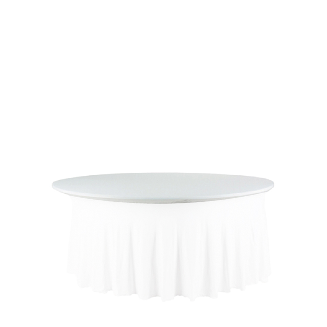 Banketttischhussen Deckel Royal weiß | rund Ø 180 cm