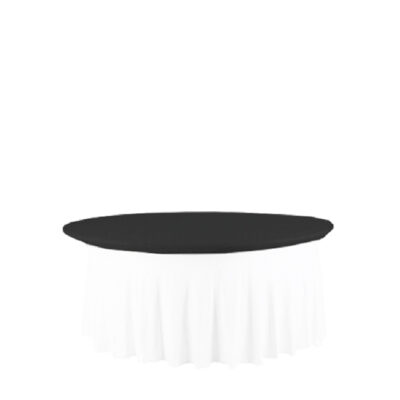 Banketttischhussen Deckel Royal schwarz | rund Ø 180 cm