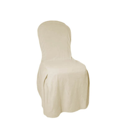 Stuhlhusse Classic champagner | mit Schleifenband