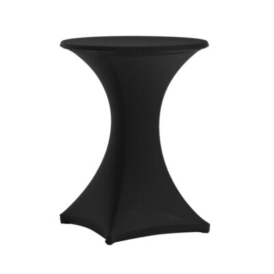 Stehtisch Stretchhusse schwarz | rund Ø 80-85 cm