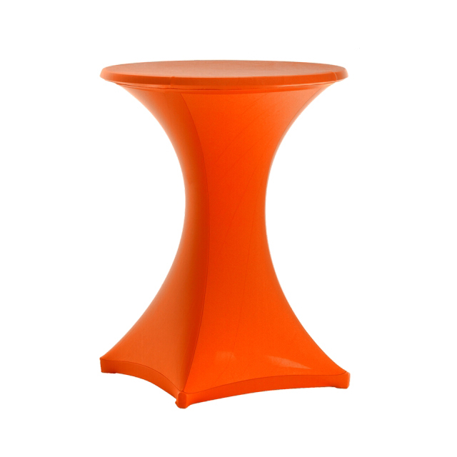 Stehtisch Stretchhusse orange | rund Ø 80-85 cm