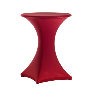 Stehtisch Stretchhusse bordeaux | rund Ø 80-85 cm