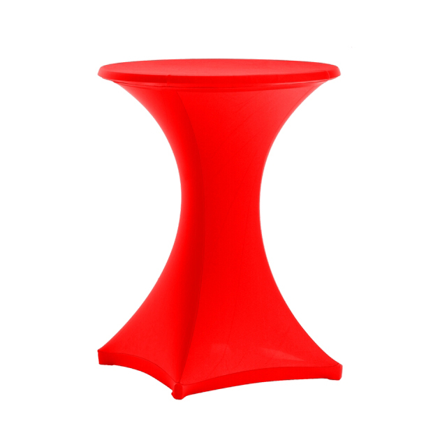 Stehtisch Stretchhusse rot | rund Ø 80-85 cm