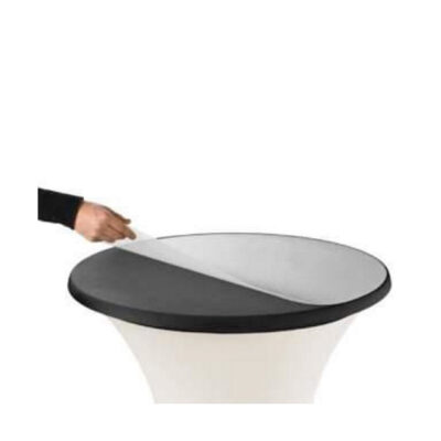 Kunststoff-Schutzplatte für Stehtisch Stretchhusse| rund Ø 80 cm