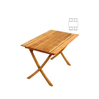 Klapptisch Teak