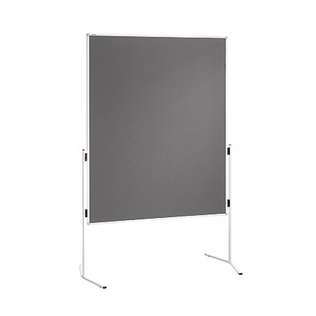53003-eventtool24–Moderationstafel filzbespannt 120 x 150 cm | grau