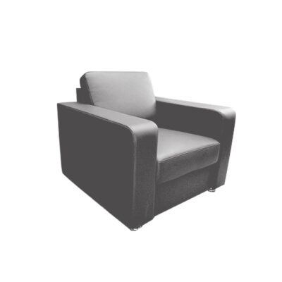 Ledersessel Monti grau