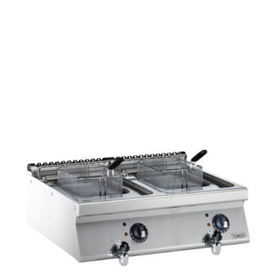 Fritteuse Tischgerät | 2 Becken á 12 l