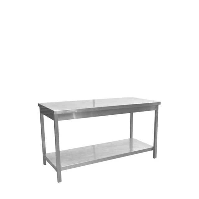 61311-eventtool24-Küchenmöbel & Ausstattung-Edelstahltisch 70 x 150 cm mit Boden