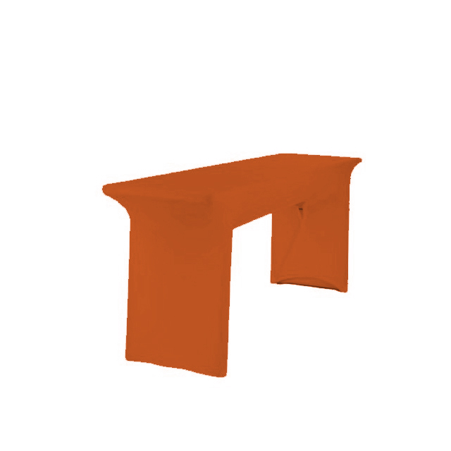 21367-eventtool24-Hussen für Festzeltgarnituren-Tischhusse Creative orange | 50 x 220 cm