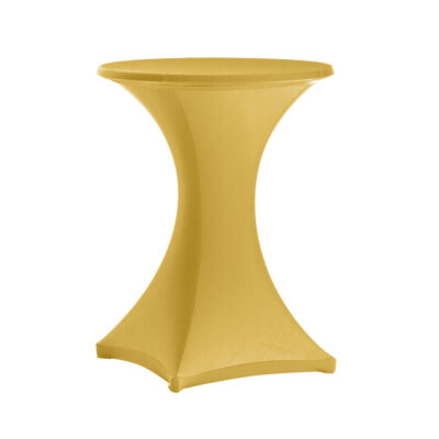 Stehtisch Stretchhusse gold | rund Ø 80-85 cm